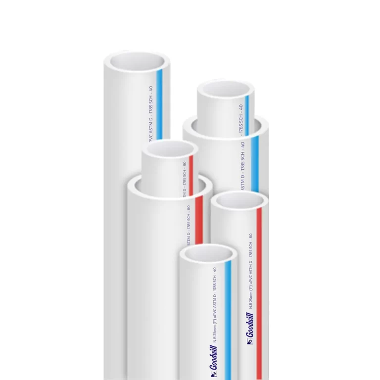 Goodwill uPVC pipes as per ASTM D1785