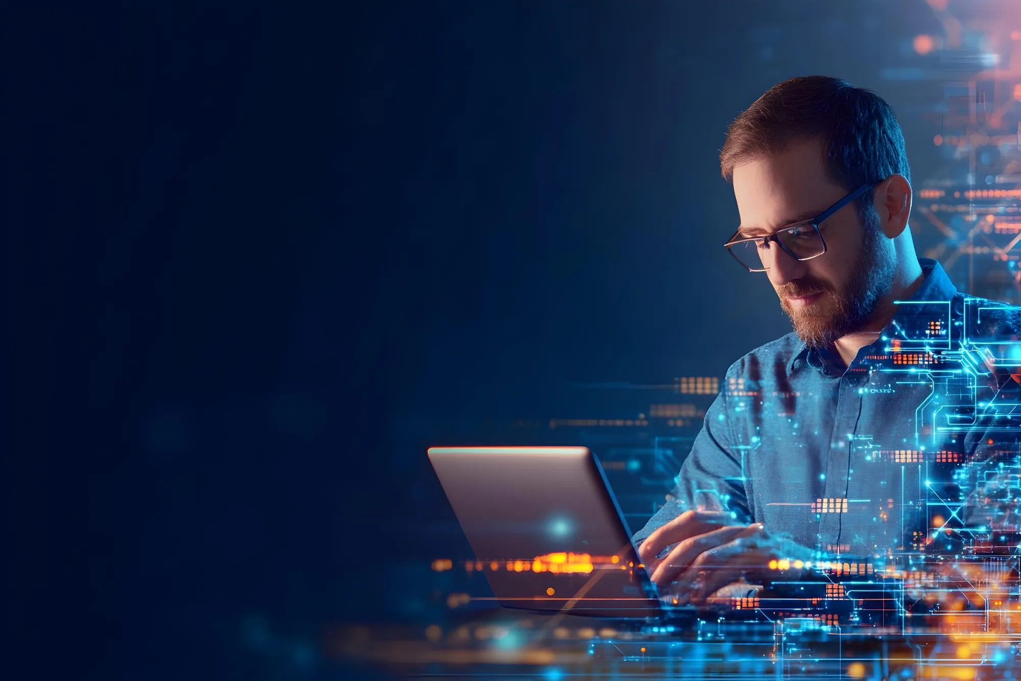 Dezdok IT Infrastructure — network engineer at work